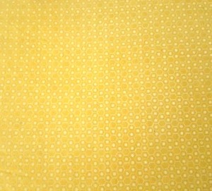 22" Basically Hugs Flannel Helen Stubbings P&B Textiles Yellow Honeycomb Hexie - Picture 1 of 3