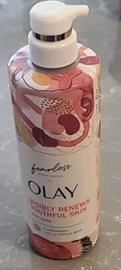 Olay Fearless Artist Series Bodywash, B3+Ceramides, Notes of Vanilla Bean, 20 Oz - Picture 1 of 4