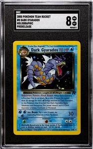 2000 Pokemon Rocket #8 Promo Dark Gyarados Holo Prerelease SGC 8 - Bild 1 von 2