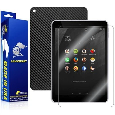 ArmorSuit MilitaryShield Nokia N1 Screen Protector + Black Carbon Fiber Skin USA - Image 1 of 4