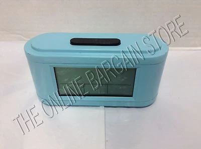 Pottery Barn Teen PBT Digital Alarm College Dorm Room Clock Blue NOT WORKING  - Image 1 of 4