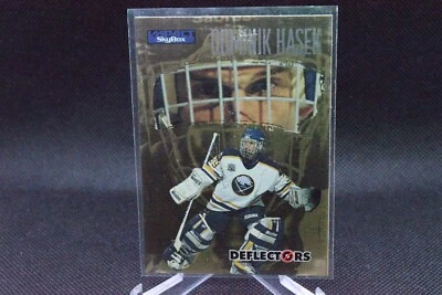 Dominik Hasek #1 of 12 - 1995-96 Skybox Impact - Deflectors - Image 1 of 2