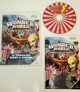 Wonder World Amusement Park Nintendo Wii GAME COMPLETE 35 THRILLING RIDES - Picture 1 of 2