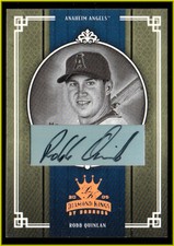 2005 Diamond Kings Signature Bronze B/W #8 Robb Quinlan #d 095/100 ANGELS AUTO