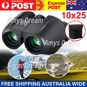 Compact Binoculars 10x25 Outdoor Travel BAK4 Telescope Night Vision Hunting MEL - Picture 1 of 12