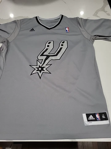 Adidas San Antonio Spurs Grey Tony Parker Jersey. Stitched. Size XL. Rare! Cover