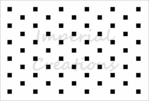 PEQUEÑOS CUADRADOS Diseño de Patrón de Forma 7.5 x 11 Plantilla Hoja de Plástico NUEVO S412 - Imagen 1 de 2