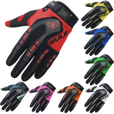 Wulfsport Cub Attack Kids Motorbike Motocross Enduro Off Road Gloves Quad ATV - Image 1 of 3