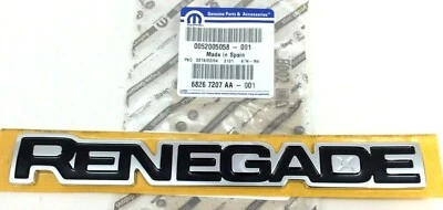 15-20 Jeep Renegade passenger front door chrome black Nameplate Emblem new OEM — 第 1/4 张图片
