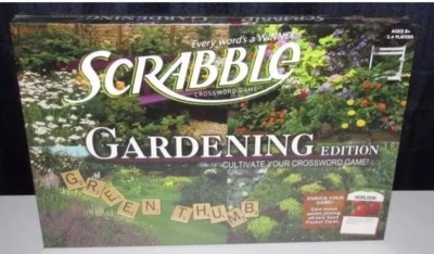 Scrabble Gardening Board Game Tiles Family Present Gift 2011 Rare US New Sealed - Image 1 of 4