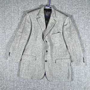 Brooks Brothers 346 Jacket Mens Size 44R Gray Wool Blazer - Picture 1 of 16
