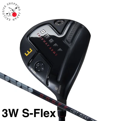 ONOFF Golf KURO Fairway Wood 3W S-Flex CBT:624F GLOBERIDE Graphite Shaft New Men - Image 1 of 4