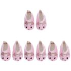 4 Pairs Cute Dolls Shoes Replacement Decorative Decor Doll Costume