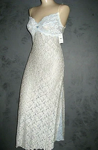 Vestido Lencería de Lujo Claire Pettibone Azul Encaje Largo Ballet Tobillo REESE M NUEVO CON ETIQUETAS - Imagen 1 de 11