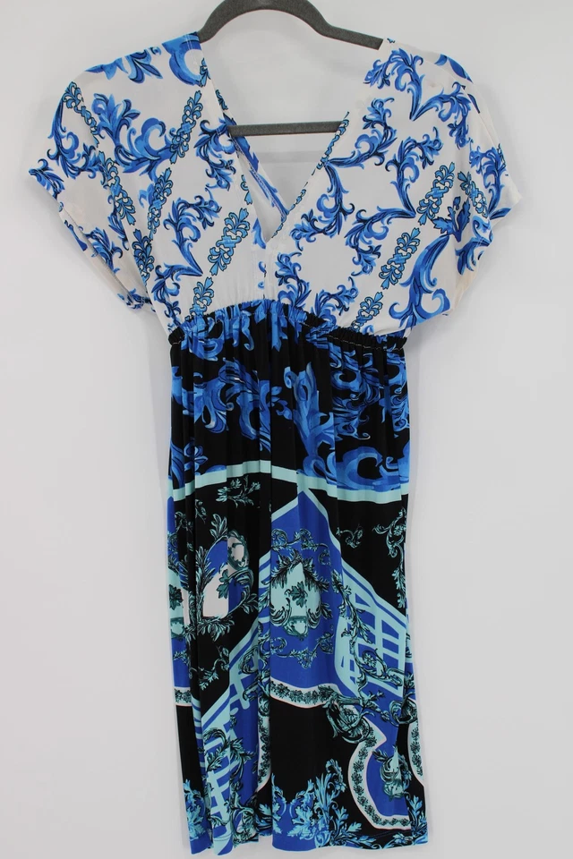 Vestido Cristina Love Mujer Mediano Estampado Boho Cuello en V Manga Corta Informal Foto 1 de 4