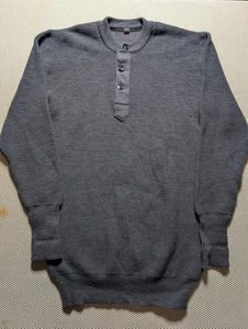 Wubken Germany Military Wool Gray Henley Heavyweight Sweater Men's EU 52 Large - Bild 1 von 6