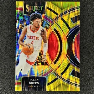 Jalen Green 2023 Panini Select Gold Cracked Ice Premier Level Prizm/10 - Imagen 1 de 3