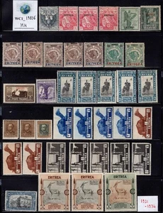 WC1_19836. ITAL.COL.:ERITREA. Dealer stock of 1921-1934 stamps. MH - Picture 1 of 1