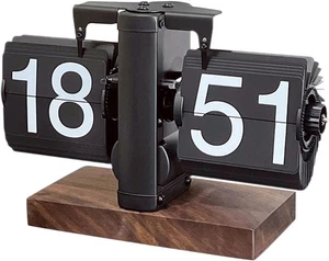 Flip Desk Clock,Automatic Page Turning Clock,Retro Flip Down Clock, Creative Tab - Picture 1 of 5