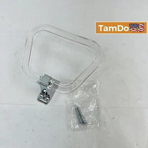 Mueble de puerta de ducha de baño con base cromada moderna tirador de manija de acrílico transparente - Imagen 1 de 4
