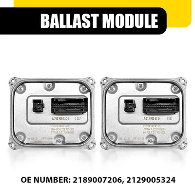 2- LED Headlight Ballast Control UNIT For Benz W212 E Class 2014-2016 2129005324 - Image 1 of 4