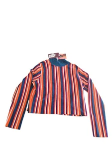 Victor Cropped Pullover glänzend bunt Gr. XL NEU mit Etikett - Bild 1 von 8