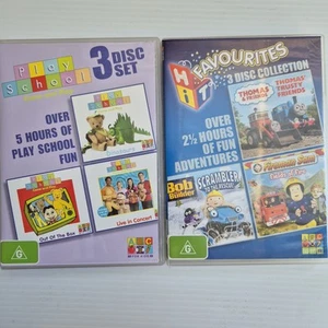 Play School Thomas & Friend Fireman Sam Bob The Builder 6×Dvd ABC Kids Family R4 - Picture 1 of 11