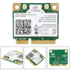 Dual Band Intel 7260-AC 7260HMW 867Mbps Wireless Wifi PCI.E BT 4.0 hot Card O0L1 - Afbeelding 1 van 12