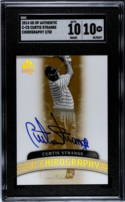 2014 Upper Deck SP Authentic #C-CS Curtis Strange SGC 10 10 Auto /50 - Image 1 of 2