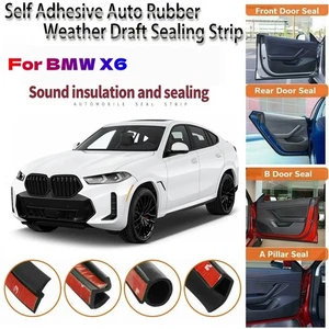 Door Rubber Seal Strips Weather Draft Wind Noise Reductionu For BMW X6 - Picture 1 of 14