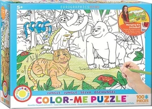 EG61110892 - * Eurographics Puzzle 100 Pc - Colour-Me 100 Jungle - Picture 1 of 1