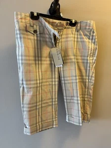 Vintage Burberry Check Shorts NWT size US 10 - Picture 1 of 11
