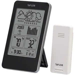 Digital Wireless Indoor Outdoor Thermometer and Barometer with Timer, Easy-to... - Picture 1 of 4