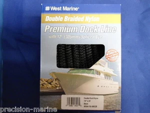 4064-16-00025 Double Braid Nylon Dock Line 1/2" x 25' West Marine - Imagen 1 de 1