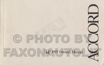 1997 Honda Accord Coupe Proprietari Manuale Originale 2 Porta Guida Libro OEM - Immagine 1 di 2