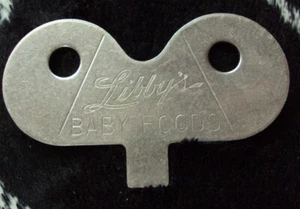 Chiave Vintage LIBBY'S Pubblicità ALIMENTO PER BAMBINI Acciaio Inox Metallo - Foto 1 di 7