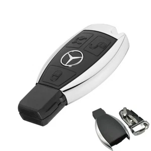 Ersatz für Mercedes Schlüssel 3 Tasten, 2 Batterien Slot Schlüsselanhänger Ge... - Bild 1 von 5