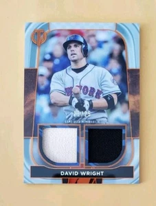 2022 Topps Tribute Dual Relic Orange /25 David Wright #DR-DW SSP Jersey Bat - Picture 1 of 4