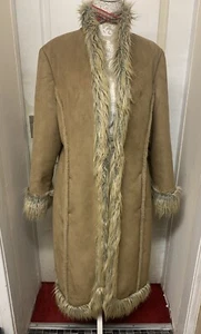 Vintage 90s Y2K Afghan NEXT penny Lane Long Coat UK16 Hippy Boho Festival π₯ - Picture 1 of 7