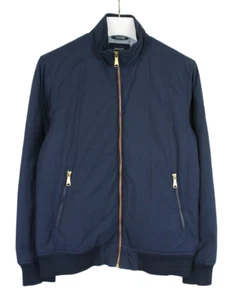 Gant Giacca Uomo Medio Cerniera Intera collo Alto Foderato Imbottito Logo Blu - Imagen 1 de 10