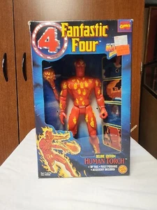 Toy Biz 1994 Marvel Comics Fantastic Four HUMAN TORCH 10" Deluxe Figure NIB - Picture 1 of 2