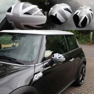 CALOTTE SPECCHIETTI UNION JACK WHITE adatte per MINI ONE COOPER CLUBMAN CABRIO - Foto 1 di 2