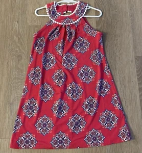 Stella & Sienna Girl’s Size 5 Bright Pink Printed Sleeveless Lightweight Dress - Picture 1 of 7
