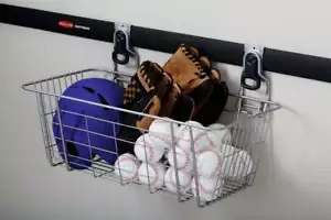 Rubbermaid Garage FastTrack Rail 24 in. Wire Basket, Storage Organizer - Picture 1 of 7