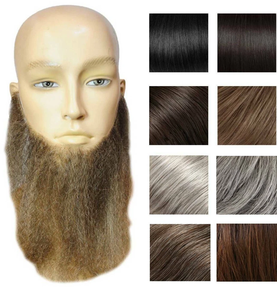 9" LONG FULL FACE BEARD DUCK DYNASTY BIKER WIZARD COSTUME SYNTHETIC CHARACTER - Image 1 of 1