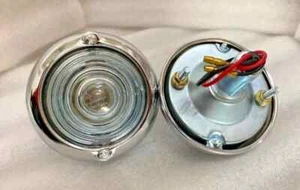 Willys CJ3b CJ3 CJ5 Ford Jeeps Parking Turn Signal Indicator Clear Glass Lights - Picture 1 of 14
