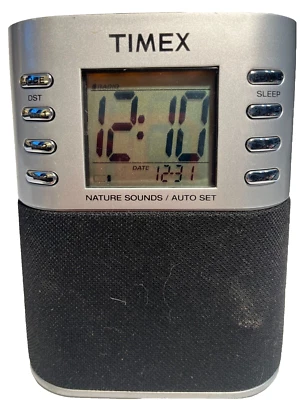 Timex T307S LCD Digital AM FM Dual Alarm Clock Radio w/ Preset And Nature Sounds - Image 1 of 4