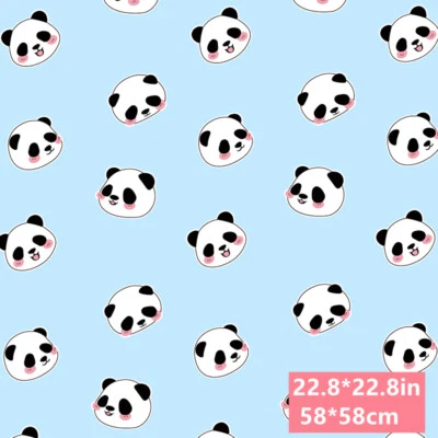 20 Hojas Papel de Envolver Impreso Panda Ramo Regalo Embalaje 23x23" Foto 1 de 4