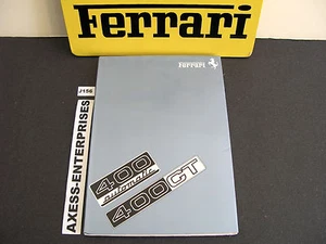 1977 1978 Ferrari 400 GT Automatic Owners Manual, Operator User Instruction Book - Picture 1 of 12