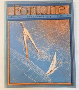 Fortune Magazin September 1934 Vol. X, Nr. 3 - MARGARET BOURKE-WHITE, ROCKWELL KENT - Bild 1 von 8
